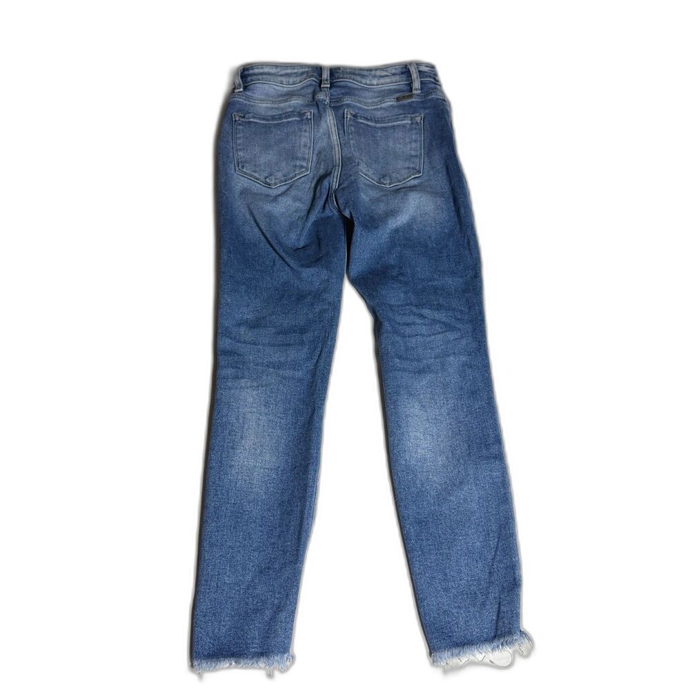 KanCan Kaden High Rise Distressed Fray Hem Ankle Skinny Jeans Medium Wash 9/28 - Picture 2 of 9